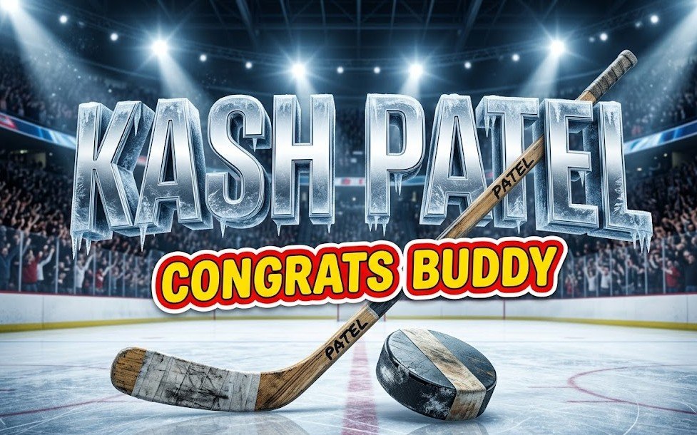 kash patel congratulates brent burns 1000 consecutive nhl games