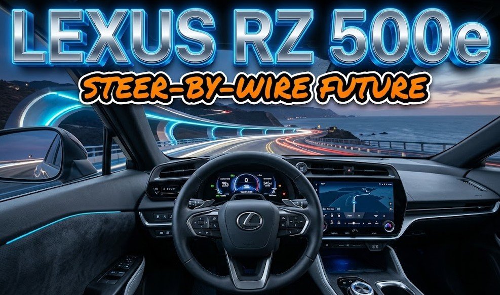 lexus rz 500e steer by wire yoke technology