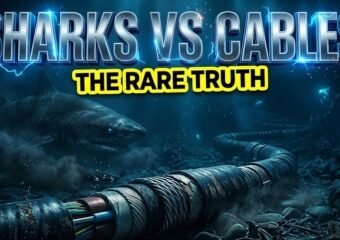 sharks biting undersea fiber optic cables protection