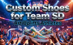 Sioux Falls Artist Uplifts Special Olympics SD with Custom Shoes for USA Games