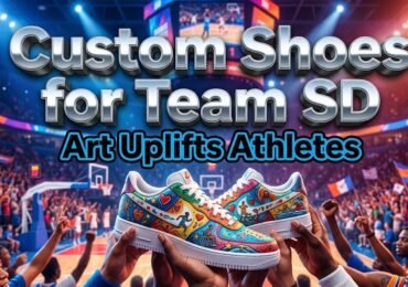 Sioux Falls Artist Uplifts Special Olympics SD with Custom Shoes for USA Games