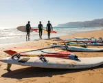 African sailors train on Techno293 windsurfing boards ahead of Dakar 2026 Youth Olympics.