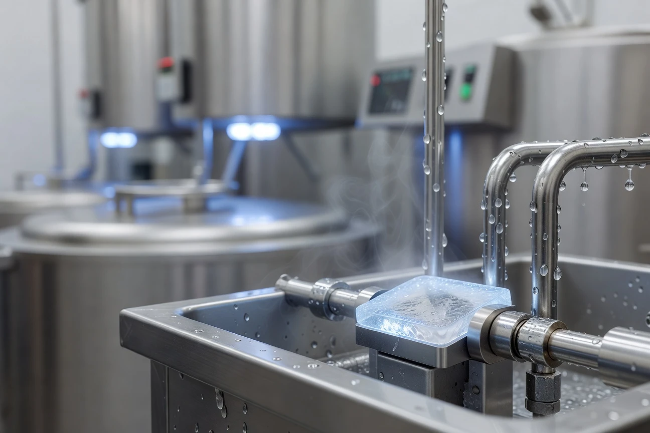 Diamond-enabled cleaning for food processing plants gains commercial scale.