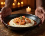 Gullah Geechee shrimp and grits dish preserving West African culinary heritage in Georgia.