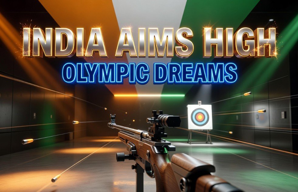 young indian shooters training for olympic gold medal
