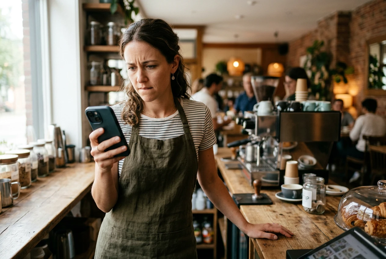 AI content marketing trust penalty for small businesses