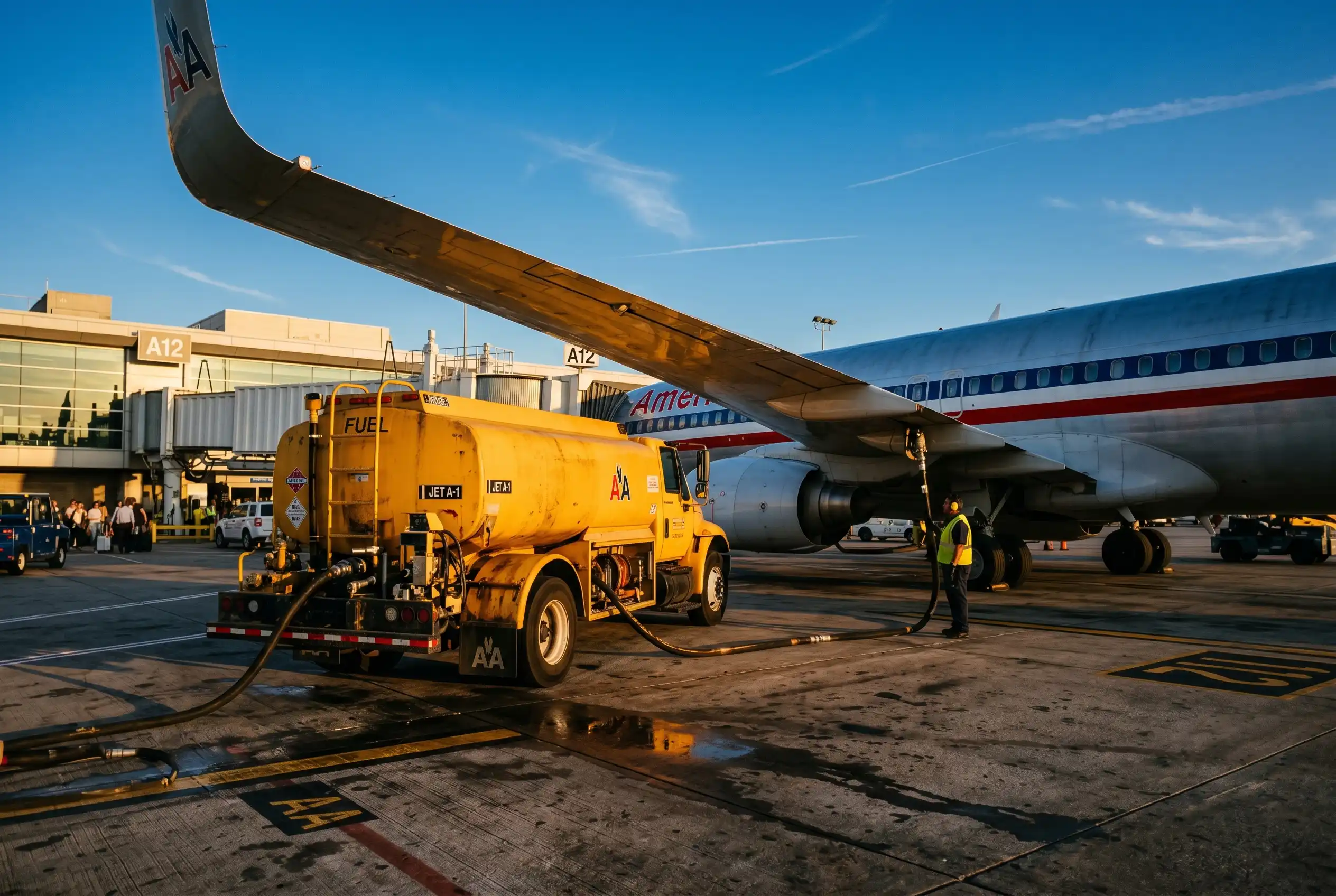 American Airlines Google record sustainable aviation fuel deal O'Hare