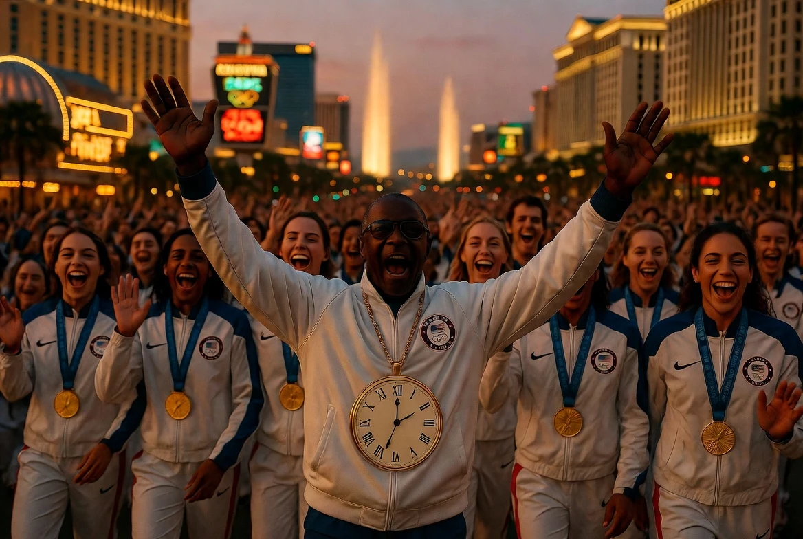 Flavor Flav's SHE Weekend Las Vegas Strip parade for women Olympians