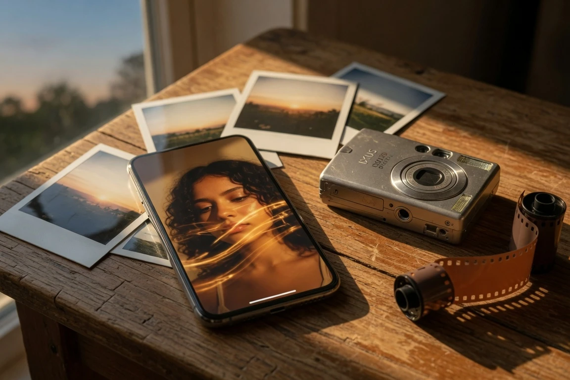 Google Photos AI Moods vintage camera aesthetic