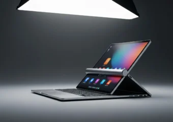 How rollable OLED laptops unroll a second screen for mobile productivity work.