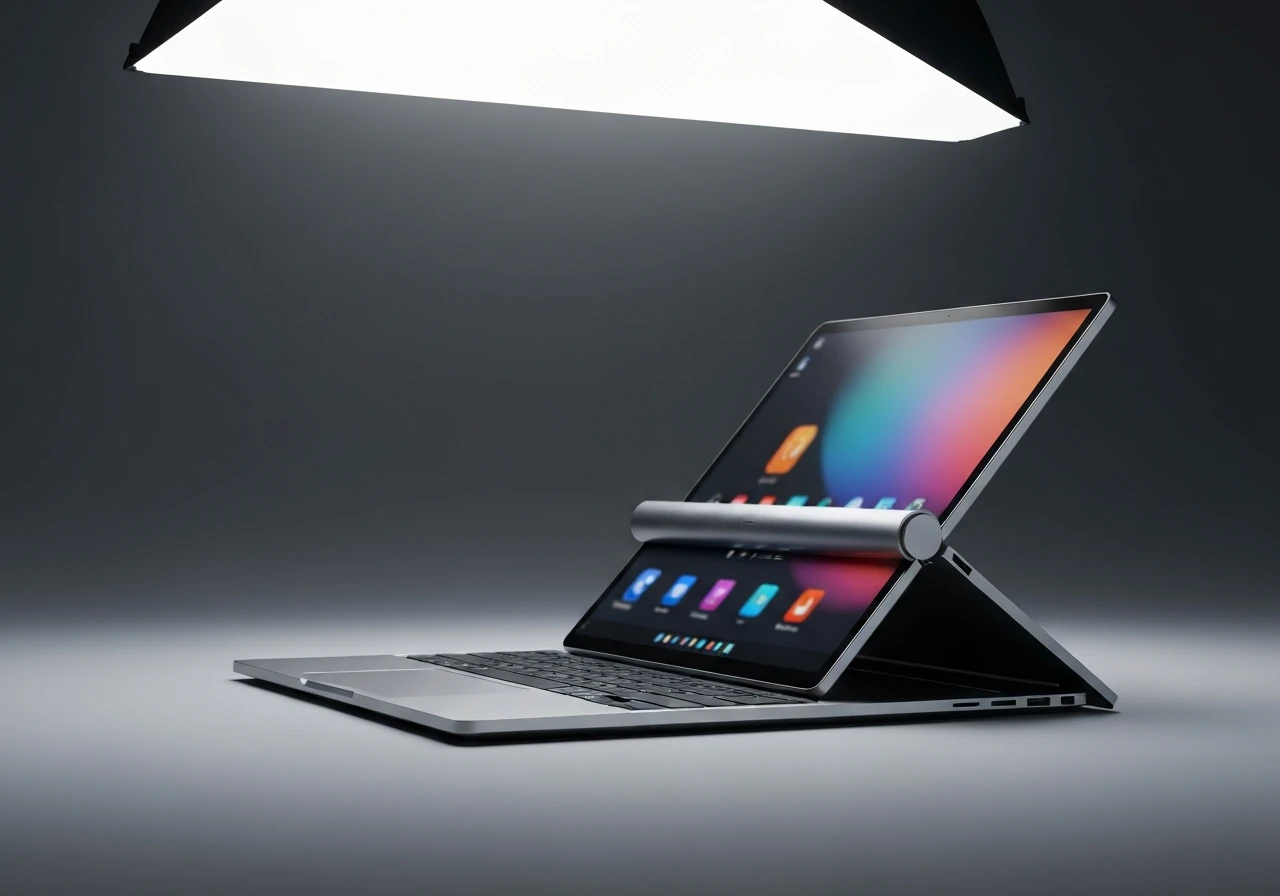 How rollable OLED laptops unroll a second screen for mobile productivity work.