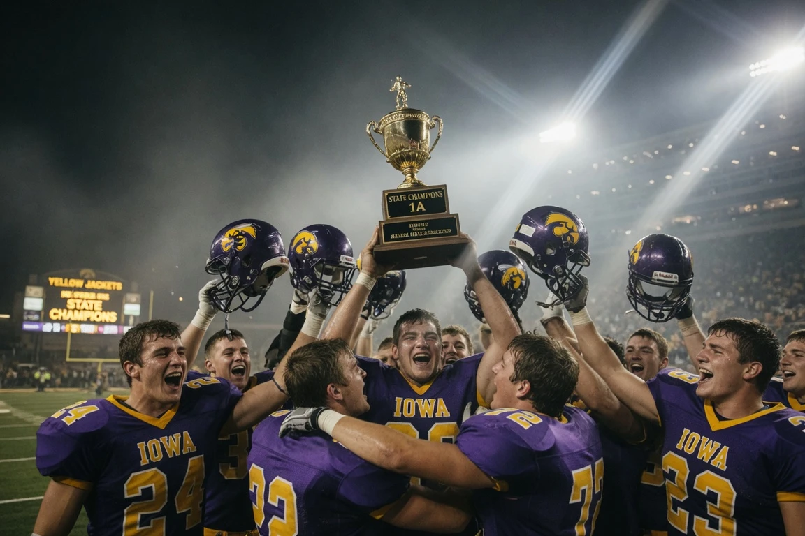 Iowa Yellow Jackets first state football championship