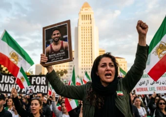 Iranian-American protesters demand FIFA expel Iran from 2026 World Cup
