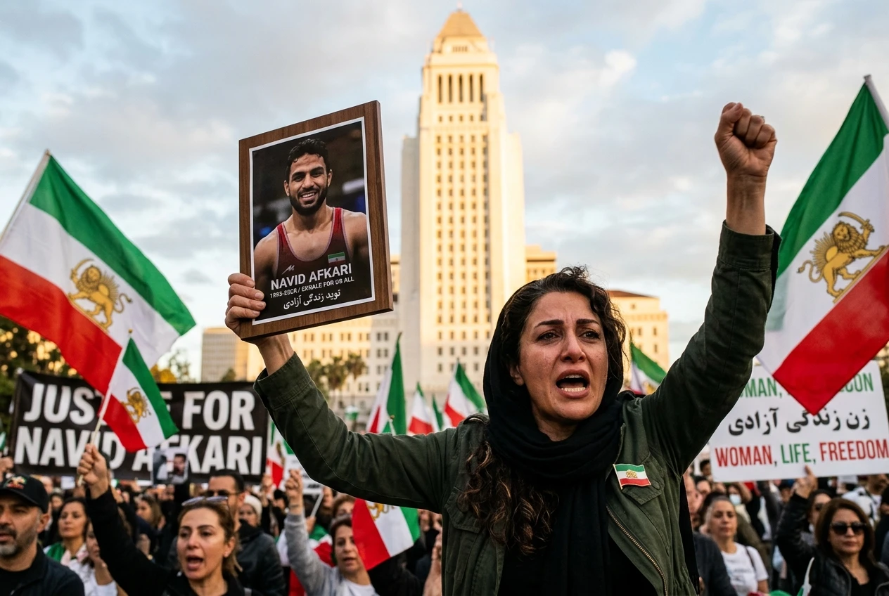 Iranian-American protesters demand FIFA expel Iran from 2026 World Cup