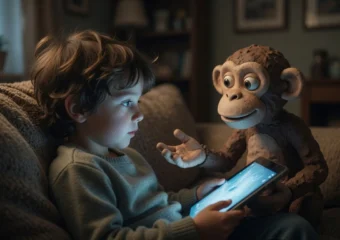 Meevee streaming app for kids ending screen time with Mookee monkey