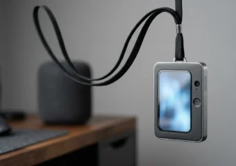 Microsoft Project Solara agent-first wearable badge device explained with Android and just-in-time UI.