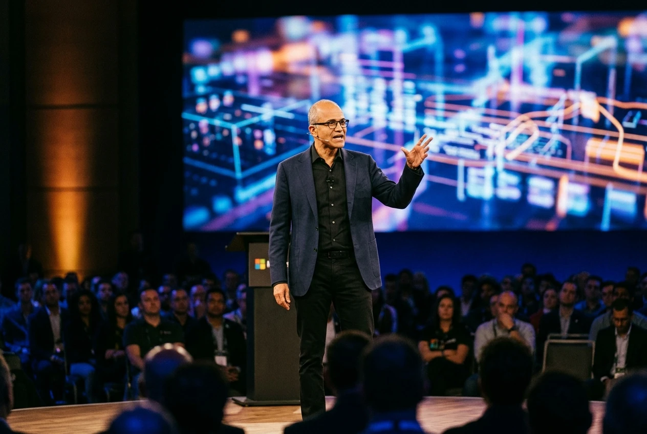 Satya Nadella learning loop Microsoft AI memo