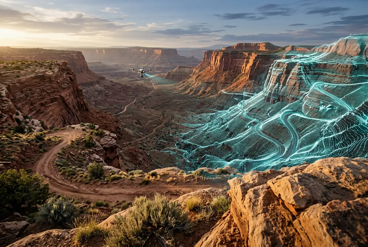 Sub-centimeter LiDAR terrain mapping of a Texas off-road adventure park explained.