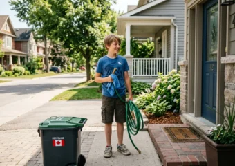 Canadian 11-year-old running a viral CA$10 bin cleaning business