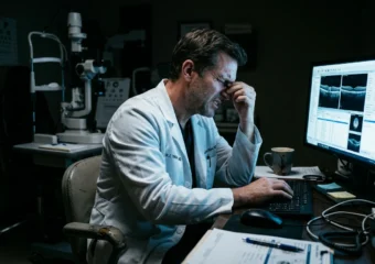dry eye disease from screen time in eye care professionals