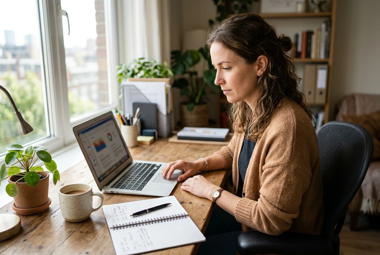 home business owner using generative AI tools