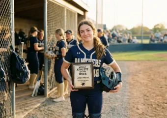 Laney Welge North Scott softball catcher weekly athlete honor