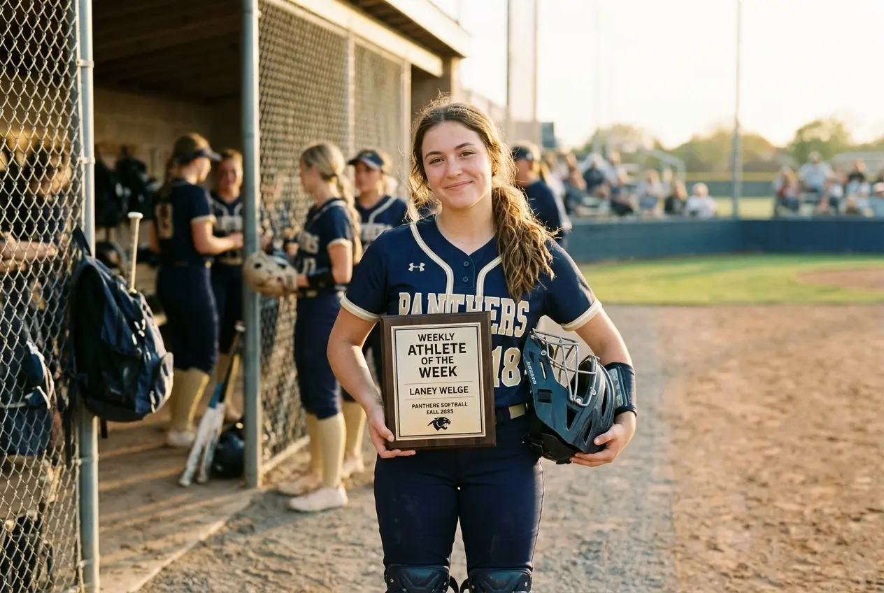 Laney Welge North Scott softball catcher weekly athlete honor