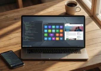 Linux app installation methods on a desktop workspace
