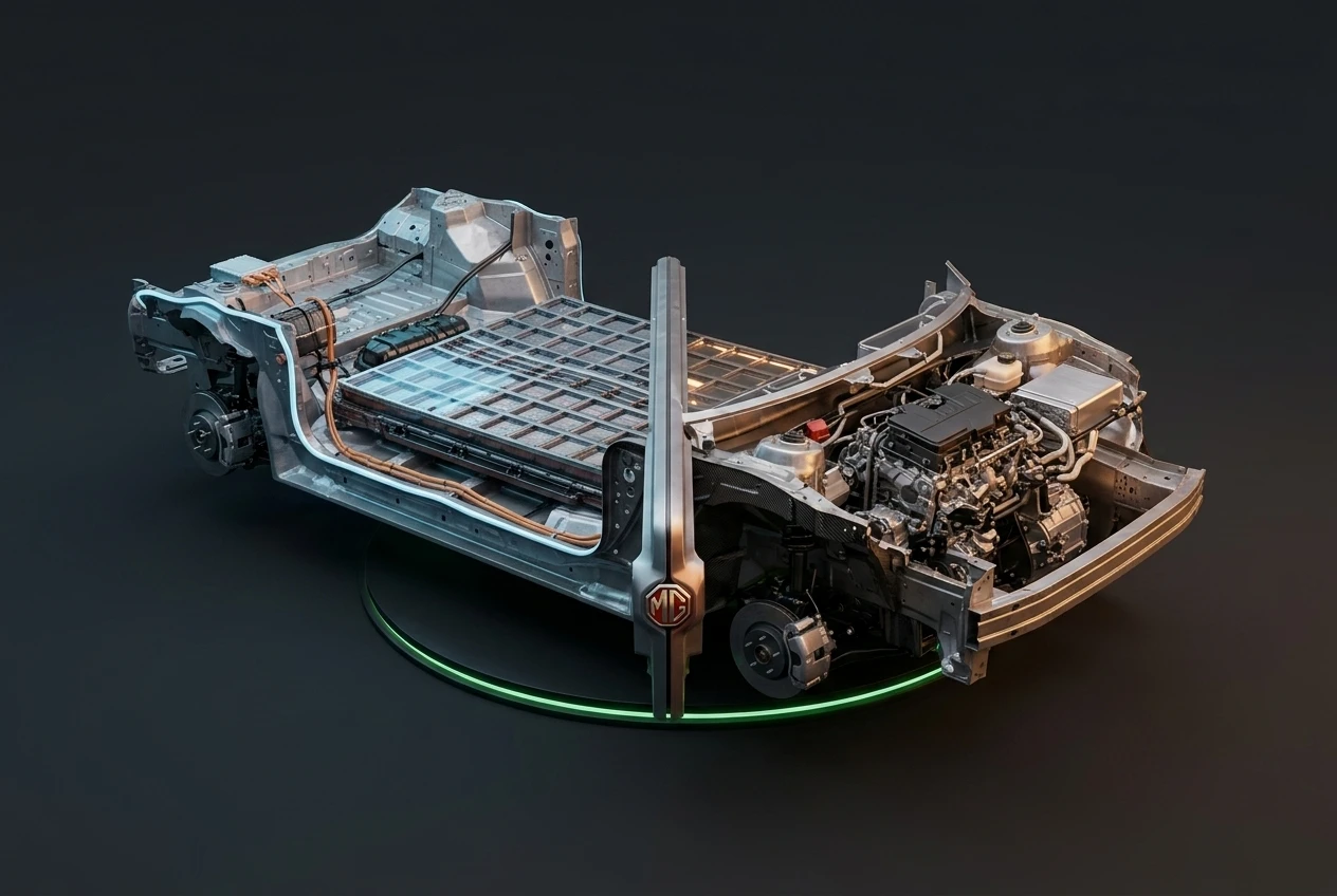 MG ADAPT platform four powertrain EV PHEV hybrid unveiling