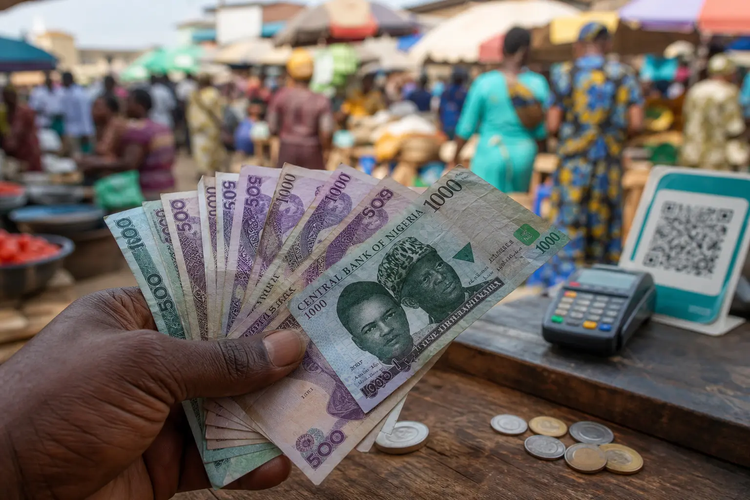 Nigeria cash outside banks seven month low 2026