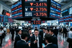 Japan’s Nikkei Falls in Volatile Trade as Tech Tracks Nasdaq Selloff