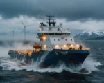 Norway maritime cluster offshore support vessel at sea