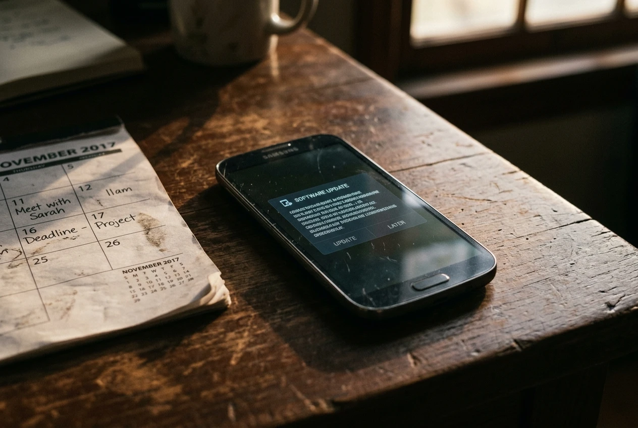 Samsung Galaxy phone approaching end of software support in 2026