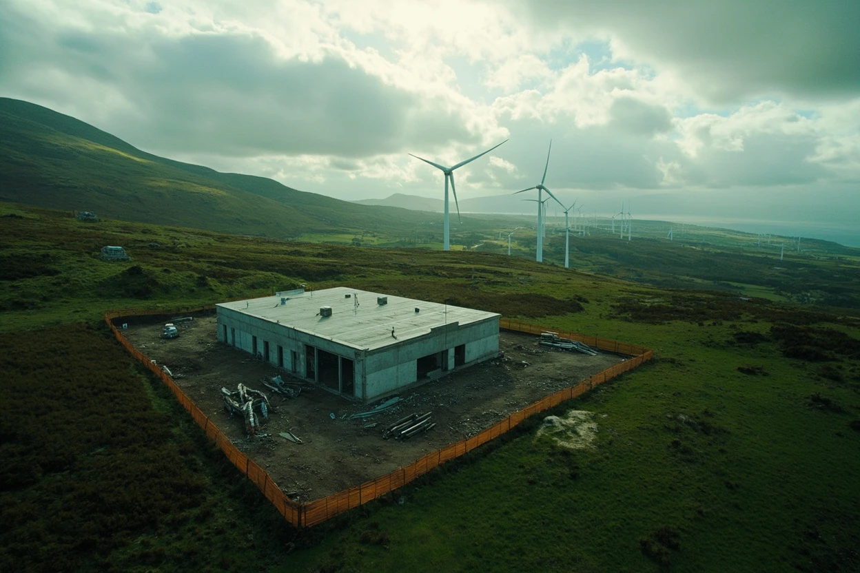 Scotland SNP data centre freeze DataVita Lanarkshire renewable pledge