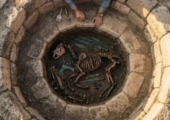 Shamiram archaeological site Late Bronze Age tomb chamber excavation