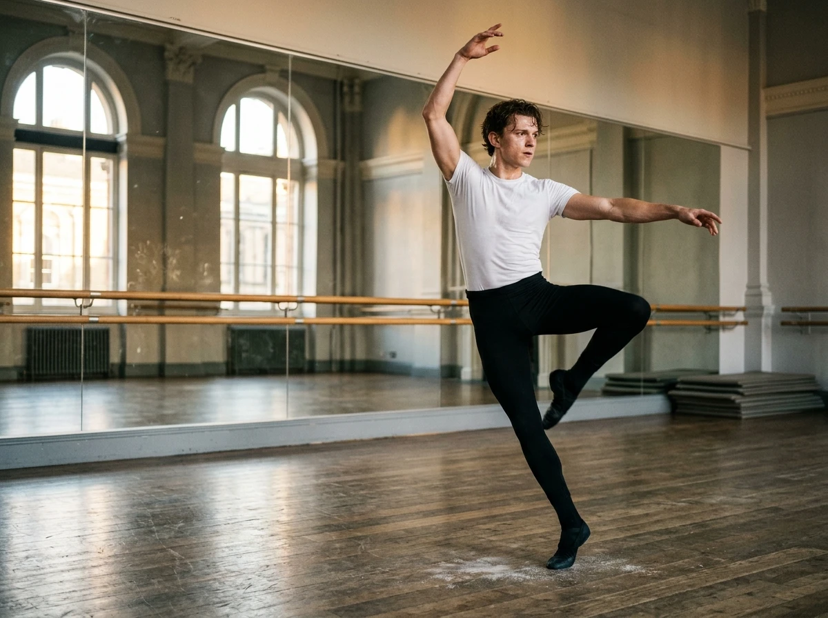 Tom Holland ballet video Joel Kioko Fred Astaire casting reaction