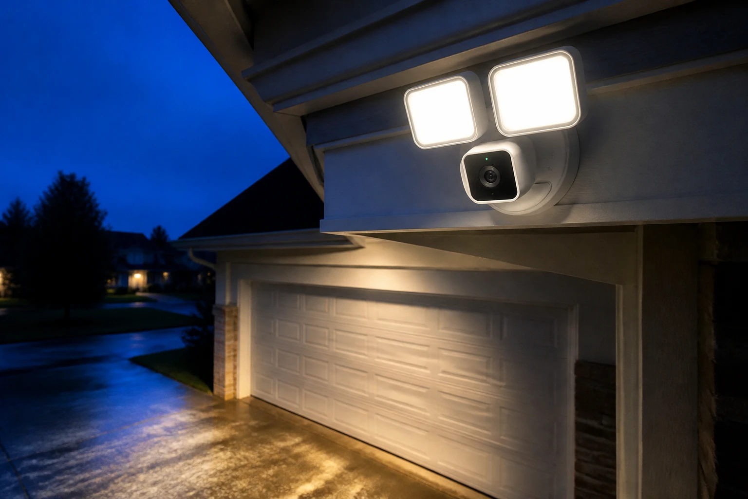 Walmart Onn Outdoor Floodlight Security Camera Google Home Gemini Integration