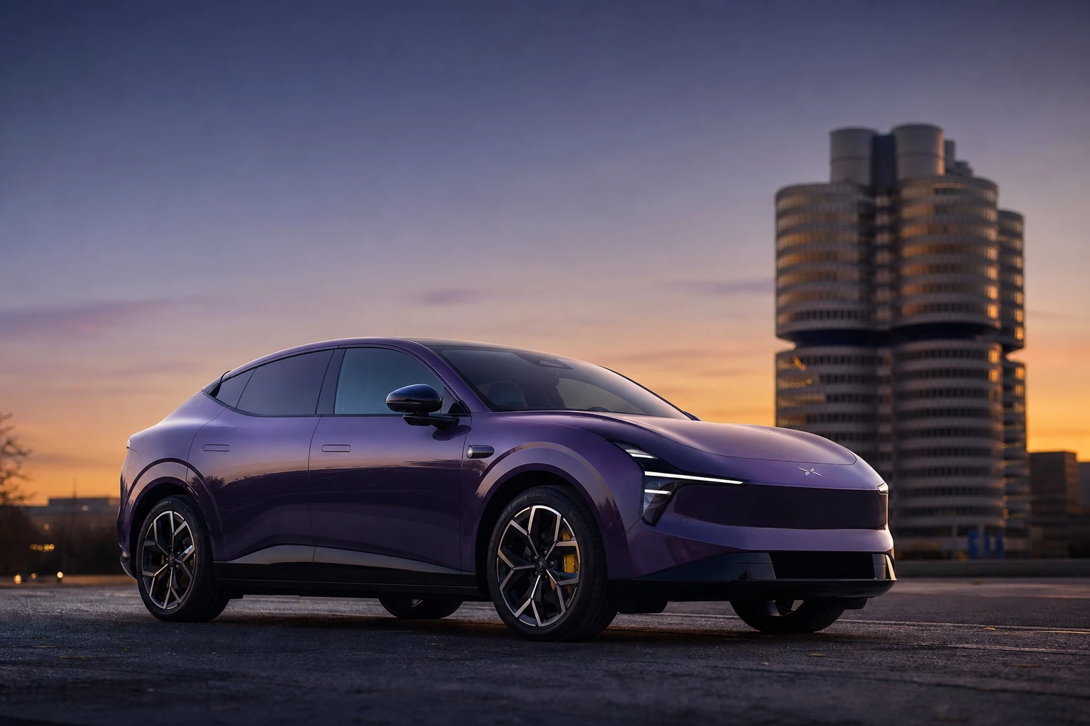 Xpeng L03 electric SUV Munich launch versus Tesla Model Y price