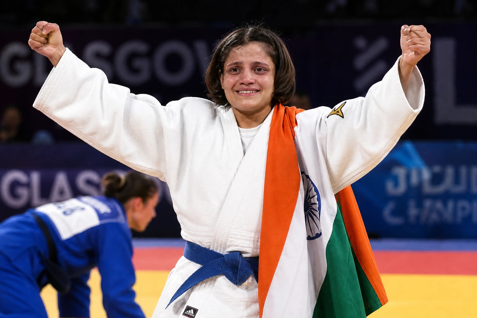 Asmita Dey Harsh Singh historic Indian judo CWG gold medals Glasgow