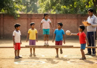 Bangladesh early athlete development motor skills children schoolyard