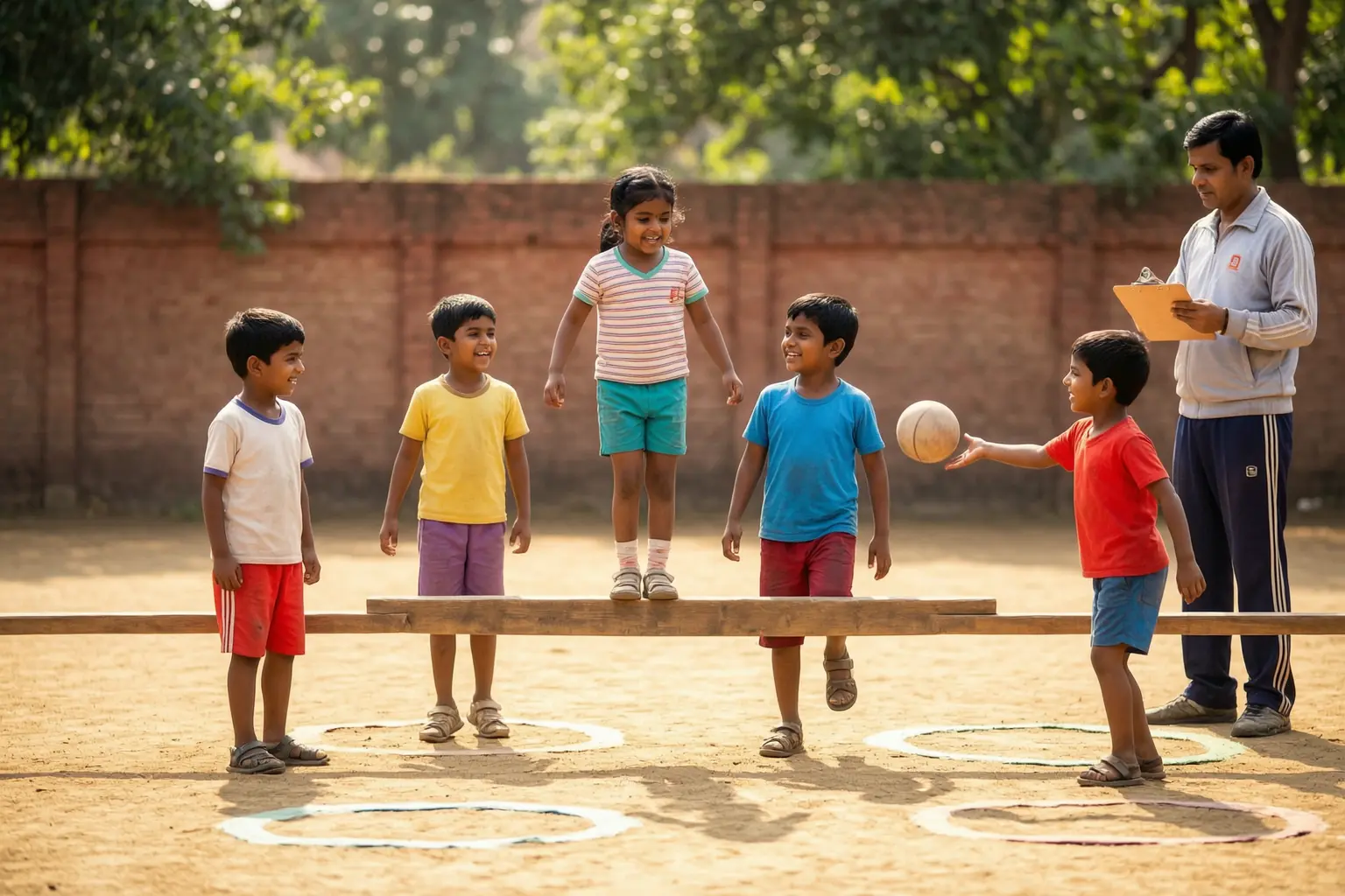 Bangladesh early athlete development motor skills children schoolyard