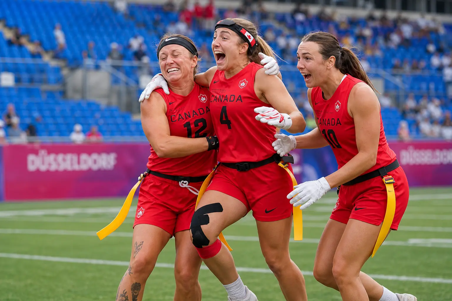 Canada women flag football world champions 2026 Olympic qualification