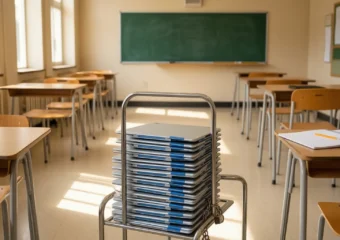 Chromebook cart locked classroom Big Tech schools AI reckoning