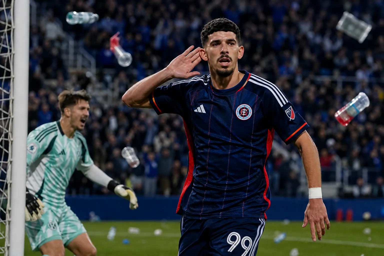 Dor Turgeman New England Revolution goal celebration Montreal chants