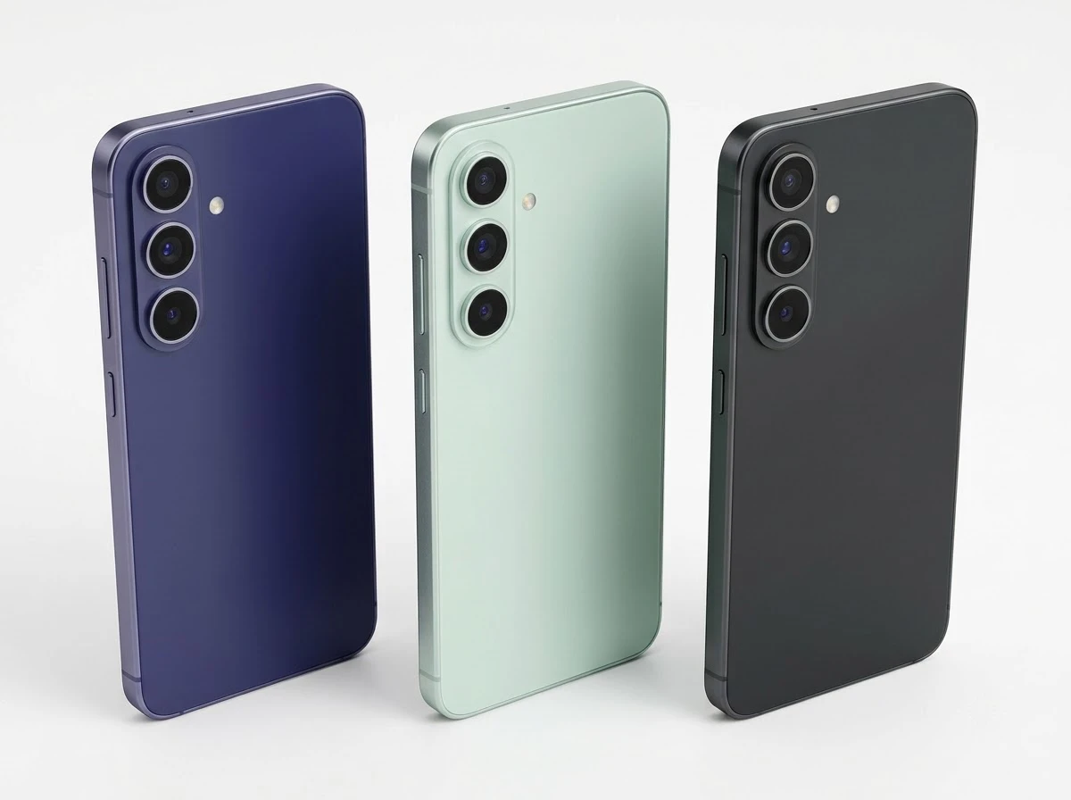 Galaxy S26 FE Blueberry Pistachio Graphite colors camera island leak