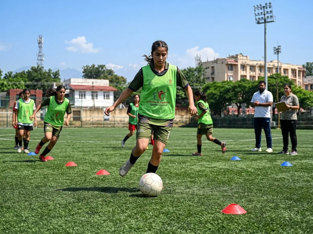 J&K Sports Council Sub-Junior girls football trials selection 2026