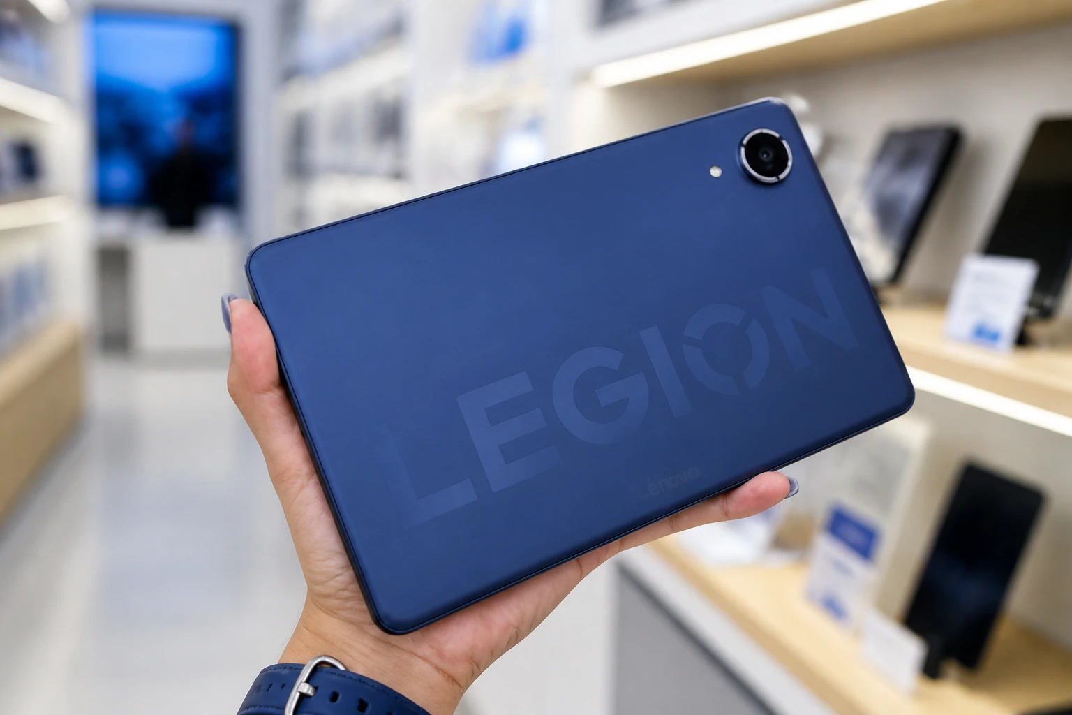 Lenovo Legion Y700 Infinite dark blue tablet real photos