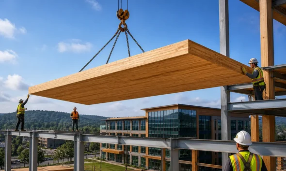 Big Tech Data Centers Quietly Scale Mass Timber Supply