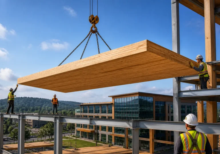 Big Tech Data Centers Quietly Scale Mass Timber Supply