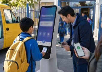 NoaConecta school access control software Chile launch
